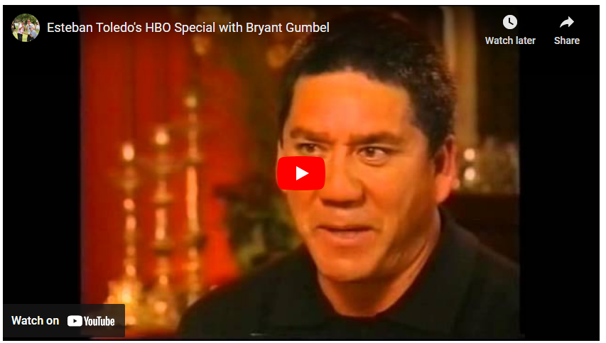 Esteban Toledo’s HBO Special with Bryant Gumbel